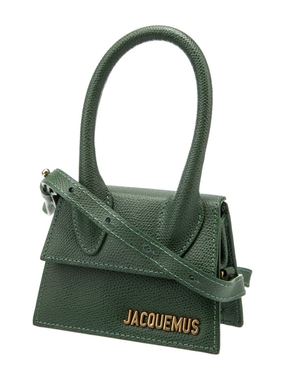 Jacquemus Mini le chuquito green Leather bag. Excellent condition. No long strap - Picture 2 of 4